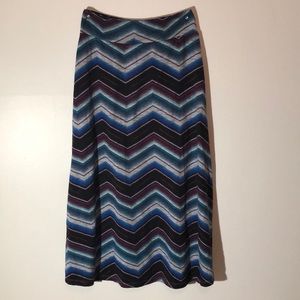 Long patterned skirt